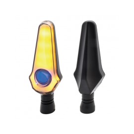 JGO DIRECCIONALES LED RASEN DIR-0056Y-BU TIPO FLAMA SECUENCIAL AMARILLO/AZUL