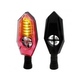 JGO DIRECCIONALES LED RASEN DIR-0054Y-R TIPO ZAFIRO AMARILLO/ROJO