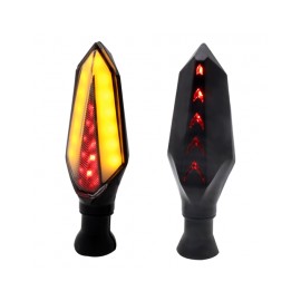 JGO DIRECCIONALES LED RASEN DIR-0034Y-R TIPO HEXAGONAL AMARILLO/ROJO