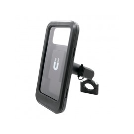 PORTA CELULAR RASEN SOPC-6005BK UNIVERSAL IMPERMEABLE PARA ESPEJO O MANUBRIO CON CARGADOR