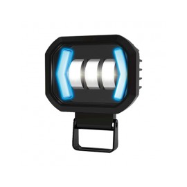 FARO LED AUXILIAR RASEN LED-13079W-R-Y OJO ANGEL 3 LED ROJO Y DIRECCIONAL AMARILLA LUZ BLANCA