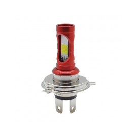 FOCO LED RASEN FDEL-5017R-Y-W LUPA H4 2 COLORES AMARILLO/BLANCO CARCASA ROJA