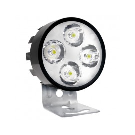 FARO LED AUXILIAR RASEN LED-13062BK-W REDONDO 4 LED LUZ BLANCA ALTA/BAJA Y ESTROBO