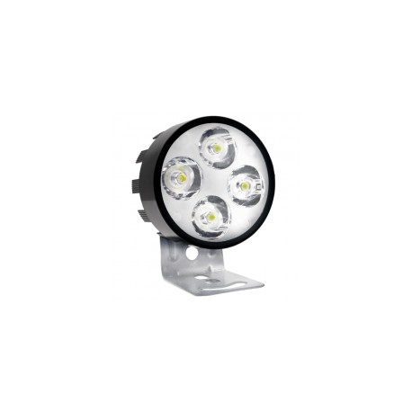 FARO LED AUXILIAR RASEN LED-13062BK-W REDONDO 4 LED LUZ BLANCA ALTA/BAJA Y ESTROBO