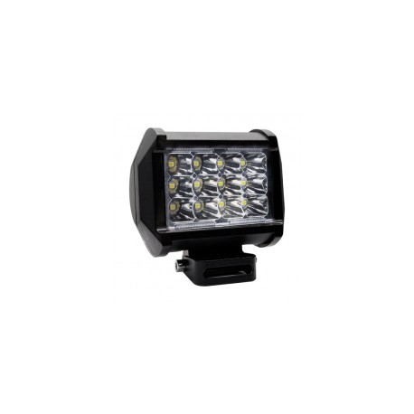 FARO LED AUXILIAR RASEN LED-13014W-BU CUADRADO 3 FILAS 12 LED BLANCO CONTORNO AZUL ALTA/BAJA Y ESTRO