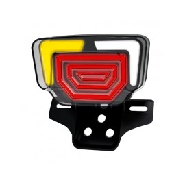 CALAVERA TRASERA LED RASEN CAL-1005R-W-Y FT125 ROJO NEON ROJO/AMARILLO