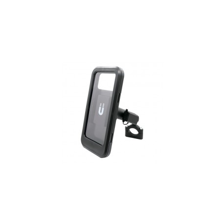 PORTA CELULAR RASEN SOPC-6005BK UNIVERSAL IMPERMEABLE PARA ESPEJO O MANUBRIO CON CARGADOR