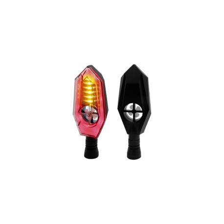 JGO DIRECCIONALES LED RASEN DIR-0054Y-R TIPO ZAFIRO AMARILLO/ROJO